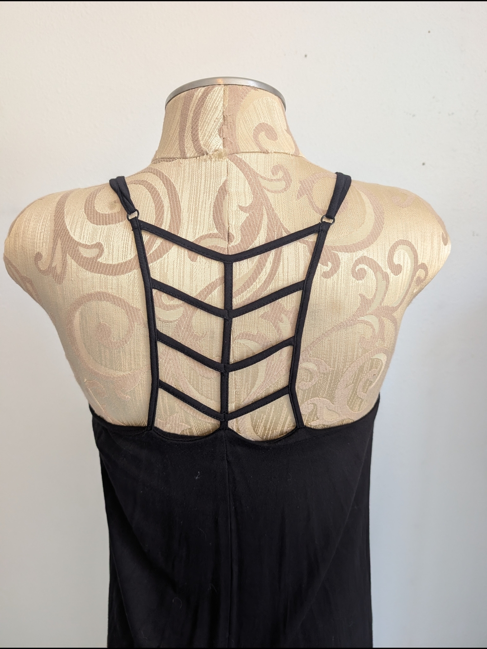 Nicole Miller Black Ladder-Strap Backless Dress
